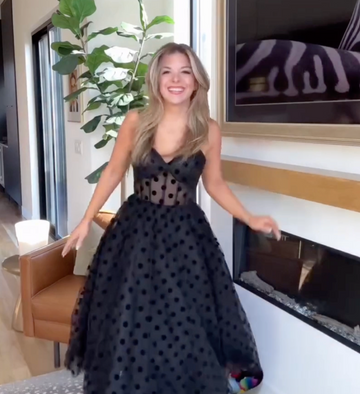 Midnight Dots Illusion Tulle Dress
