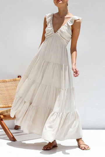 Macy Ruffle Maxi-jurk