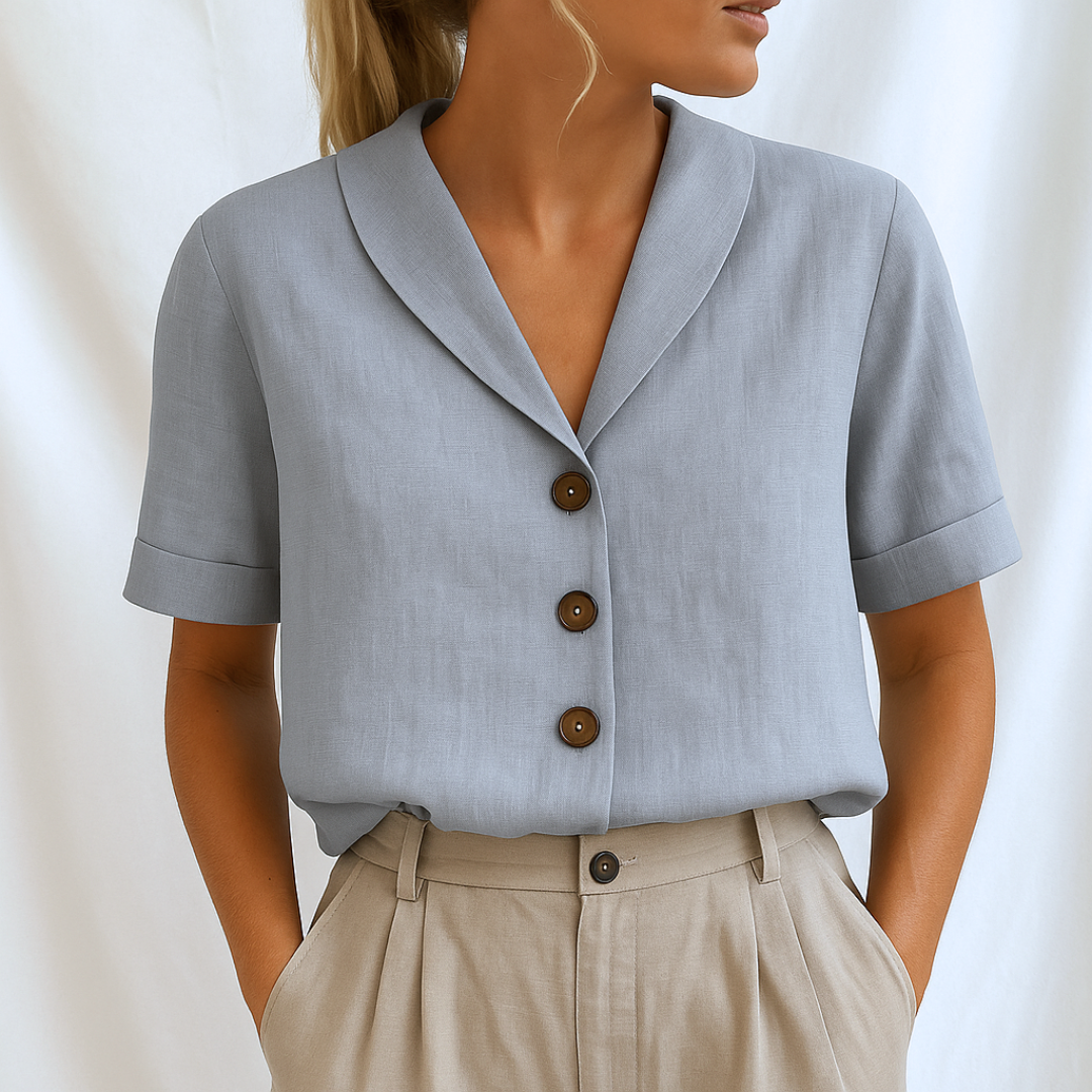 Chic Solid Blouse