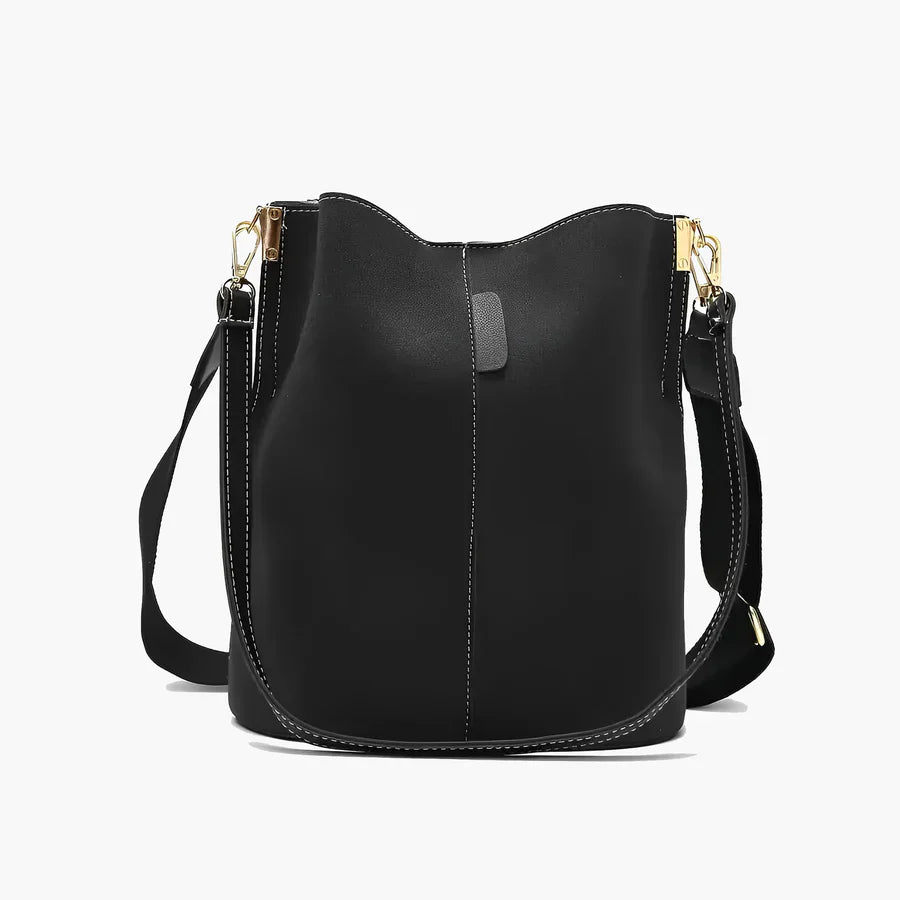 Dual Strap Slouchy Bucket Bag