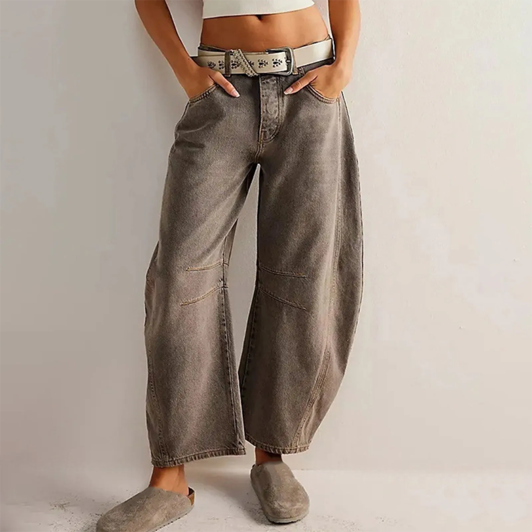 High-Waist Comfort Denim Jeans