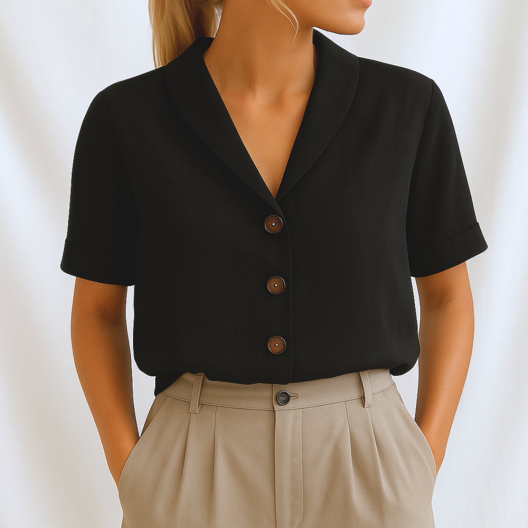Chic Solid Blouse