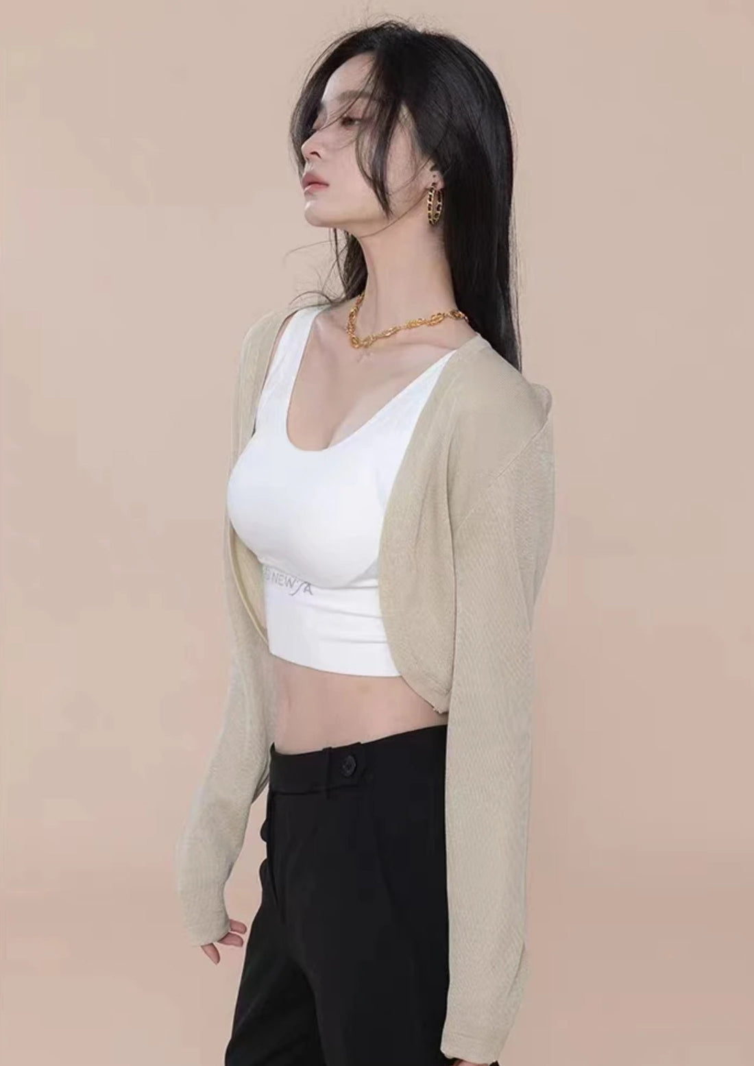 Kate dun gebreid vest