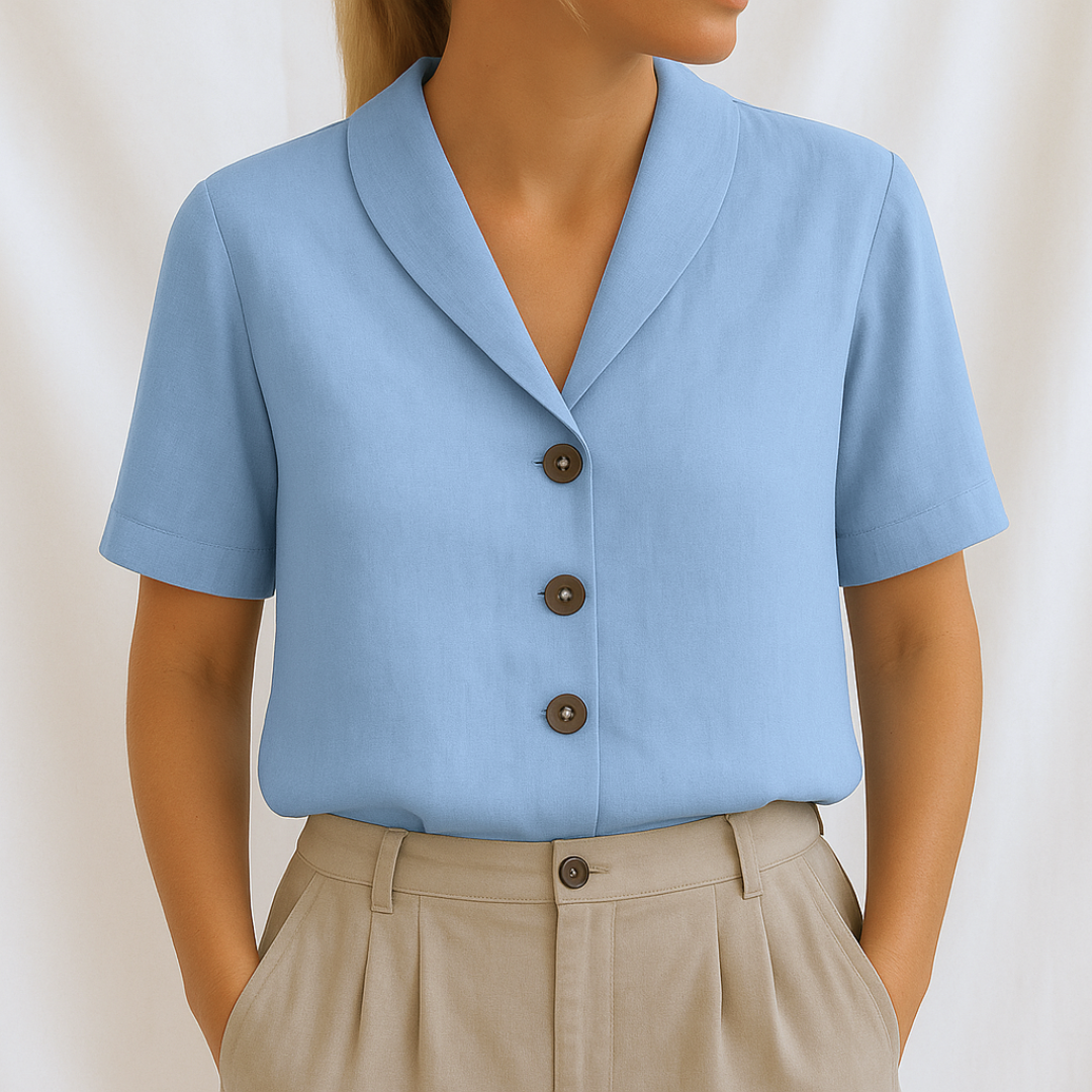 Chic Solid Blouse