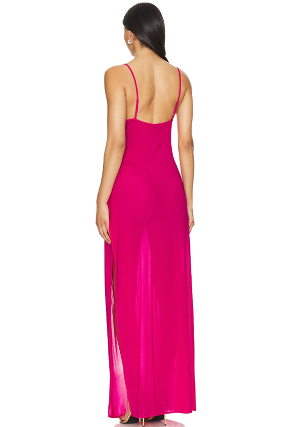 Drape Starfish Embellished Maxi-jurk