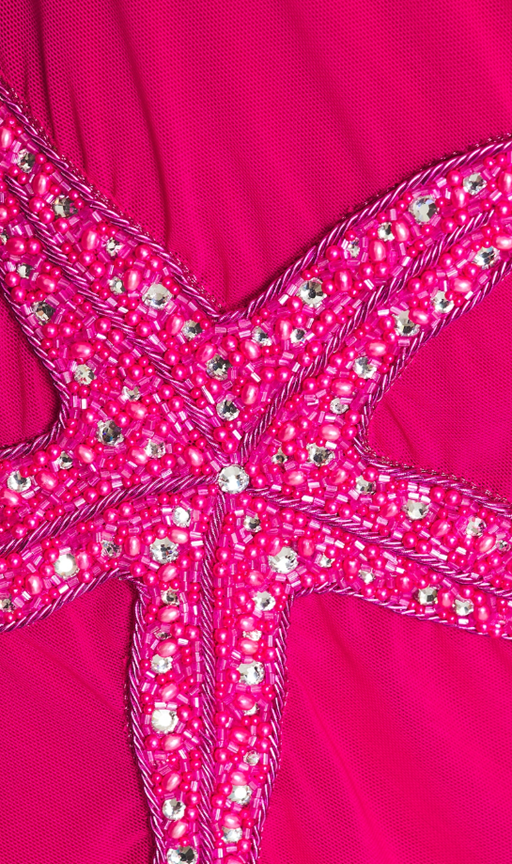 Drape Starfish Embellished Maxi-jurk