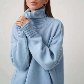 Relaxed Fit Cozy Turtleneck Trui