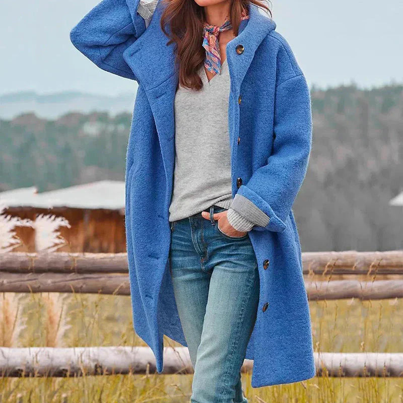 Oversized Wool Blend Coat