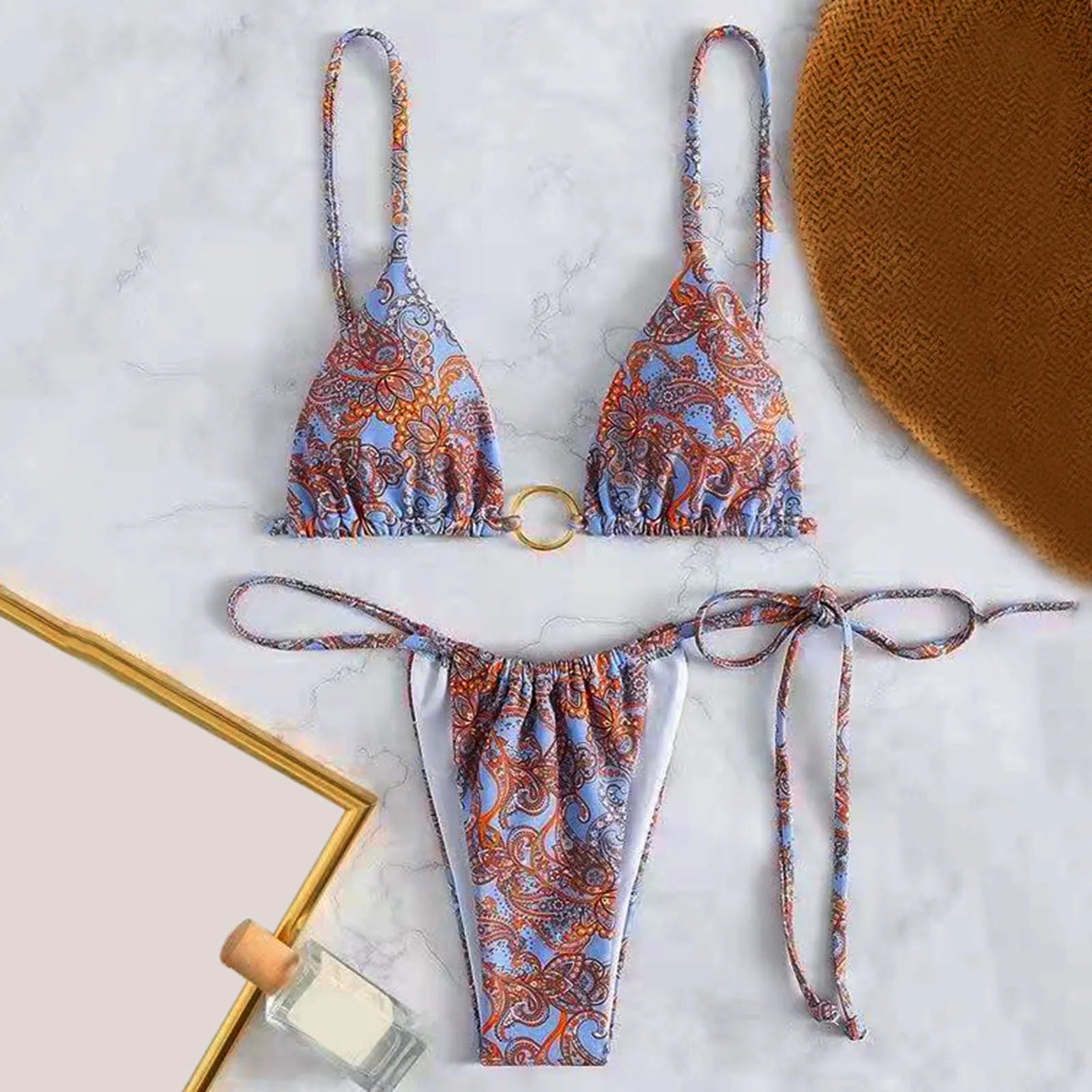 Bikini met paisleyprint