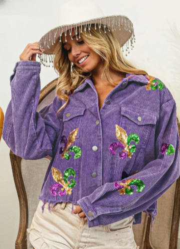 Juliette Corduroy Paillettenjasje