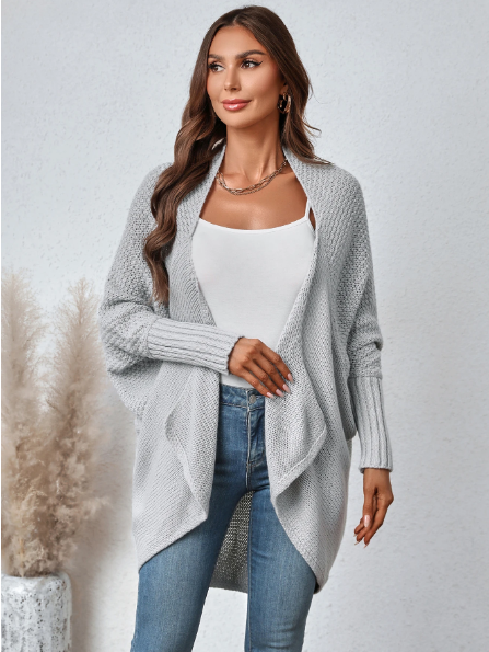 Relaxed Fit Rib Cuff Cardigan