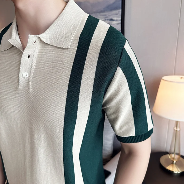 Stijlvol gebreid poloshirt van Logan
