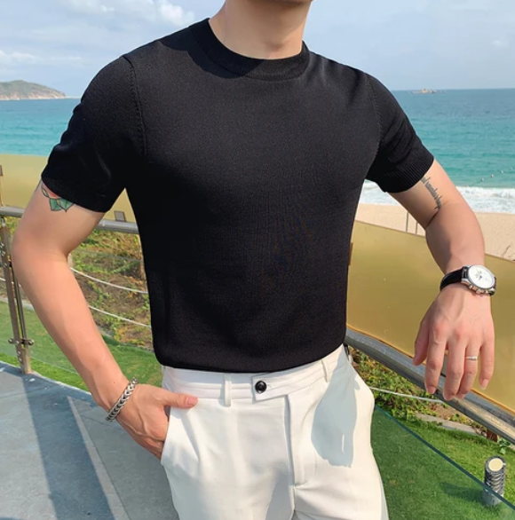 Ray Casual Gebreid Shirt