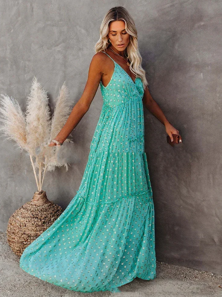 Leona Maxi-jurk met bloemenprint