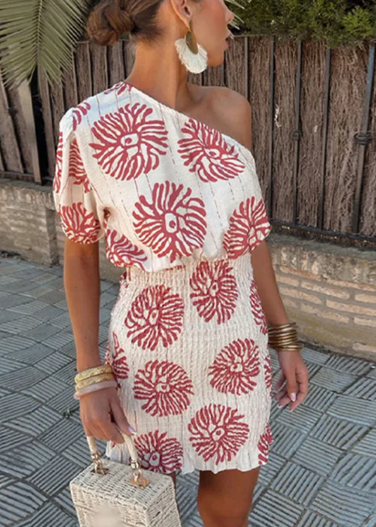 Faye gesmokte bodyconjurk