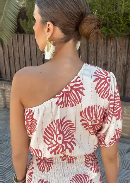 Faye gesmokte bodyconjurk