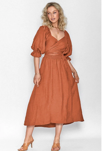 Ingrid Ruffle Cuff Jurk