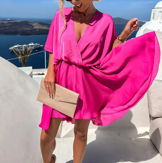 Leila losse mini-jurk