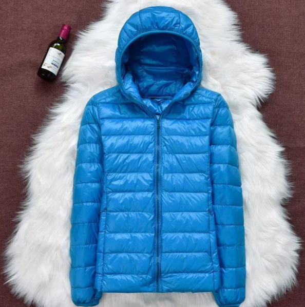Venie gewatteerde jas met capuchon