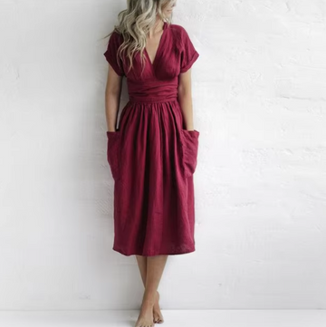 Rosalie linnen casual jurk