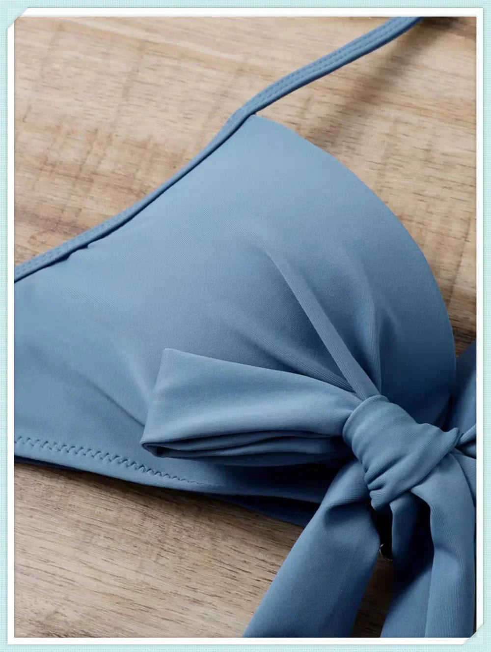 Haltertop bedrukt 2-delig badpak